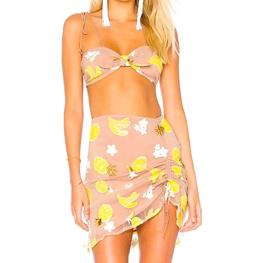 For love & lemons fruit punch mini skirt
